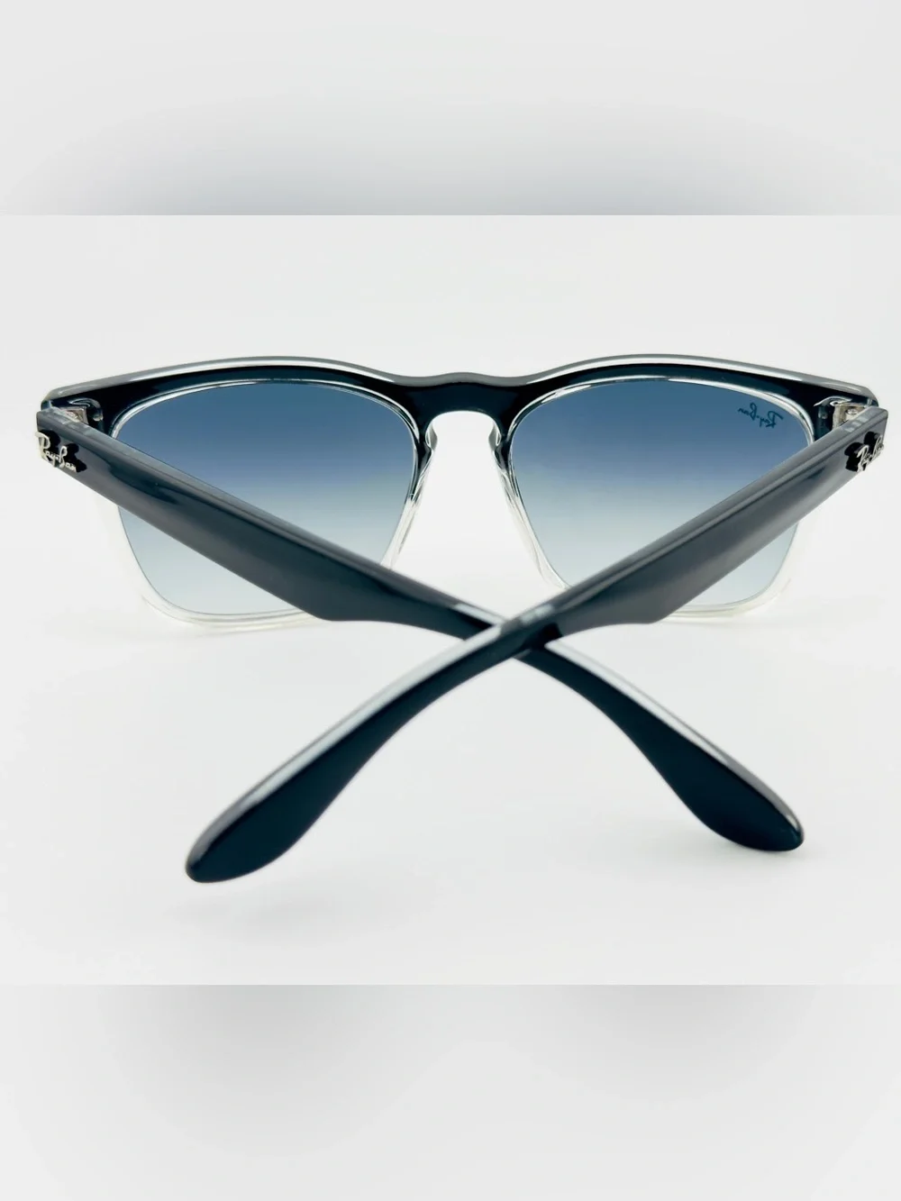 Ray-Ban Steve Sunglasses RB4487 Polished Black on transparent Frame Grey Lenses